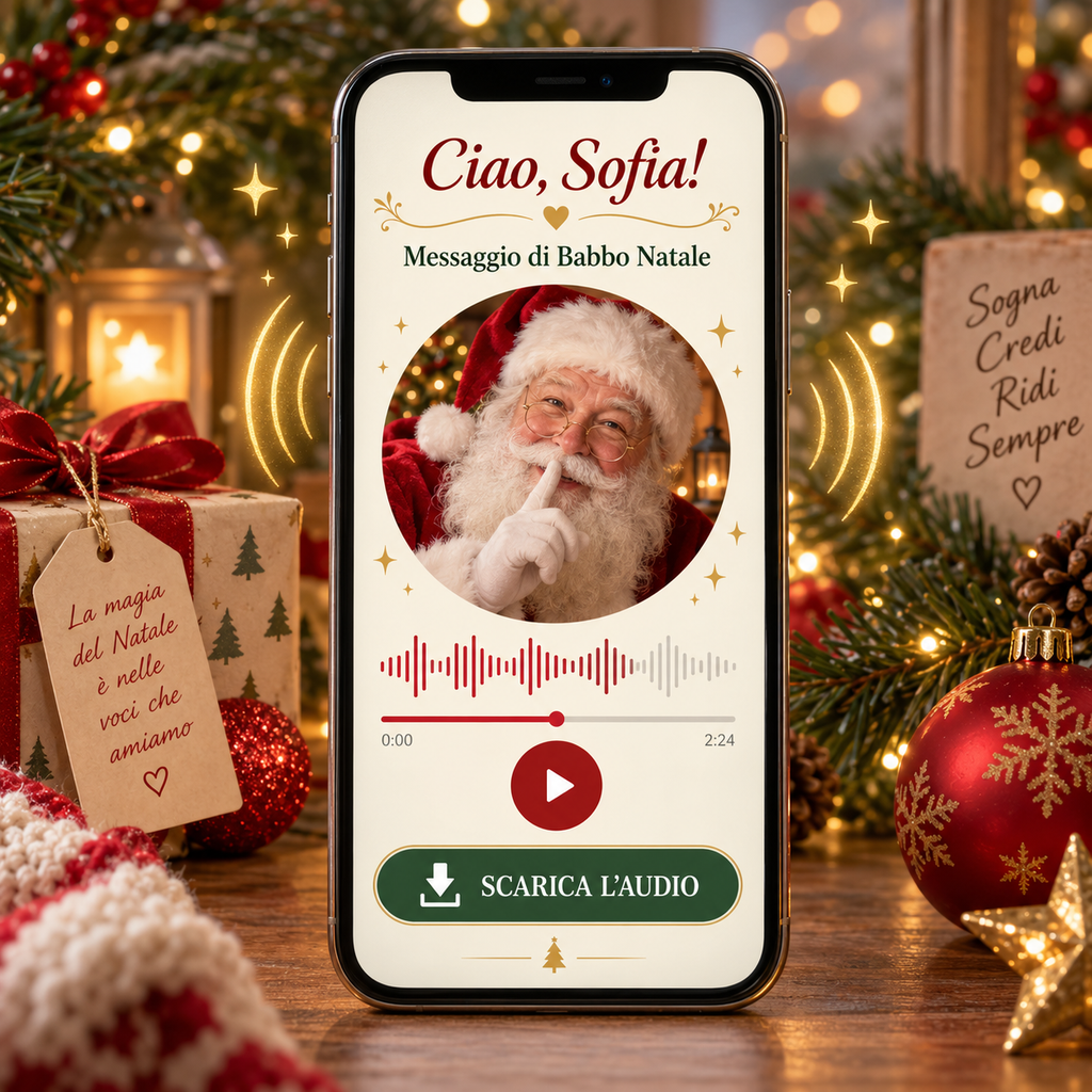 Messaggio audio di Babbo Natale