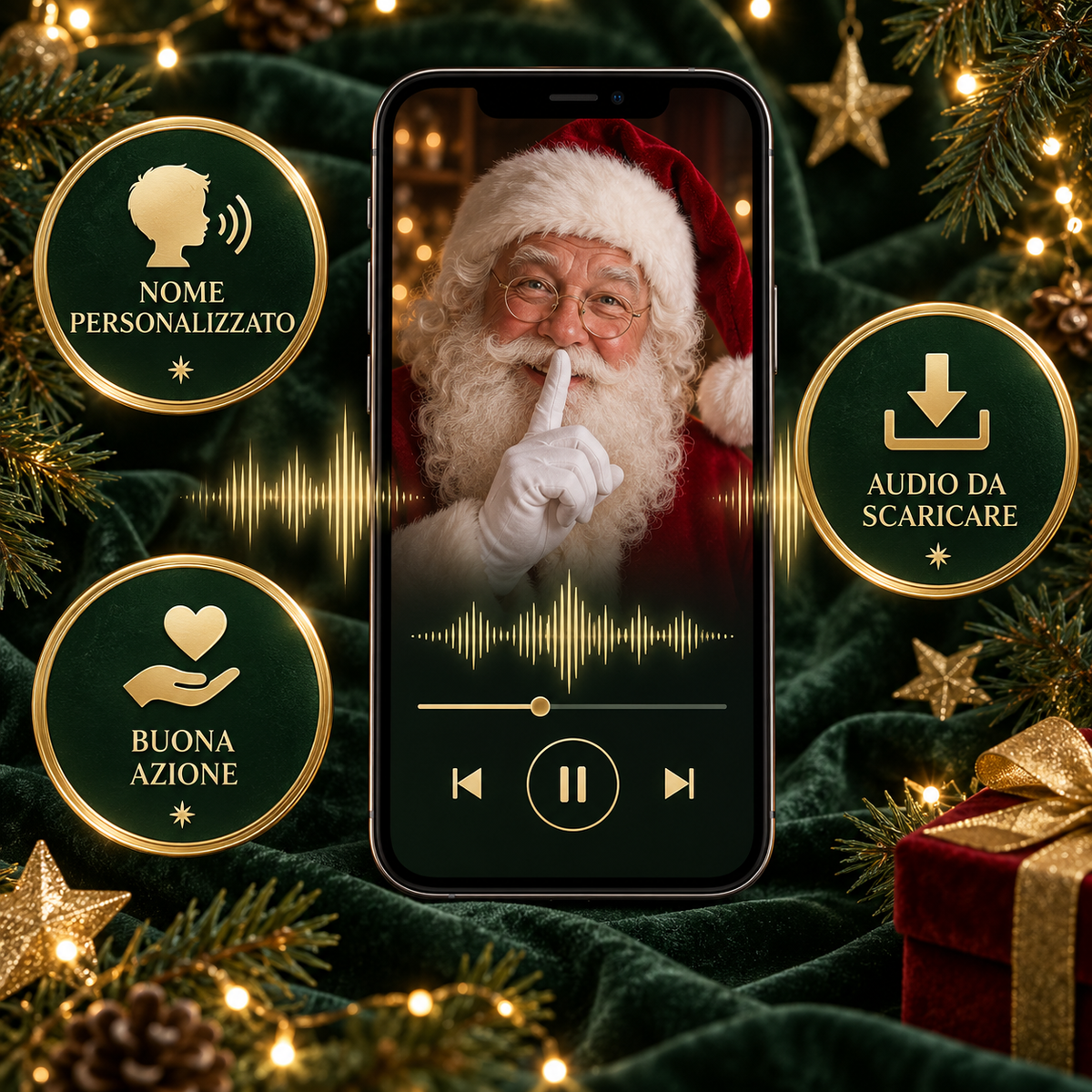 Messaggio audio di Babbo Natale