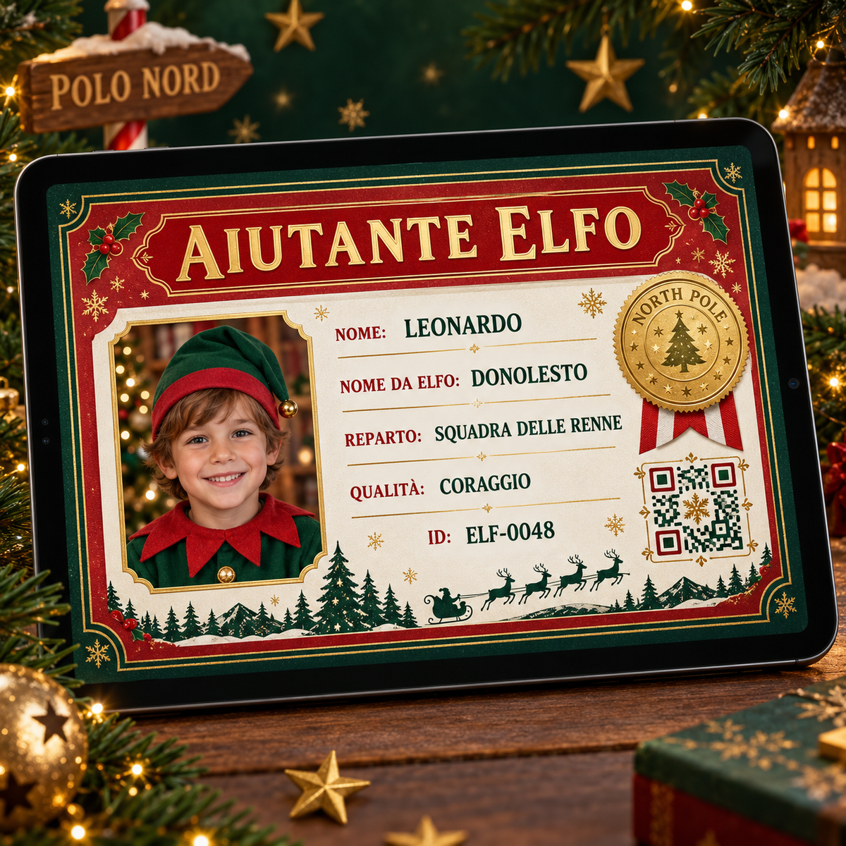 Tessera ufficiale di Aiutante Elfo